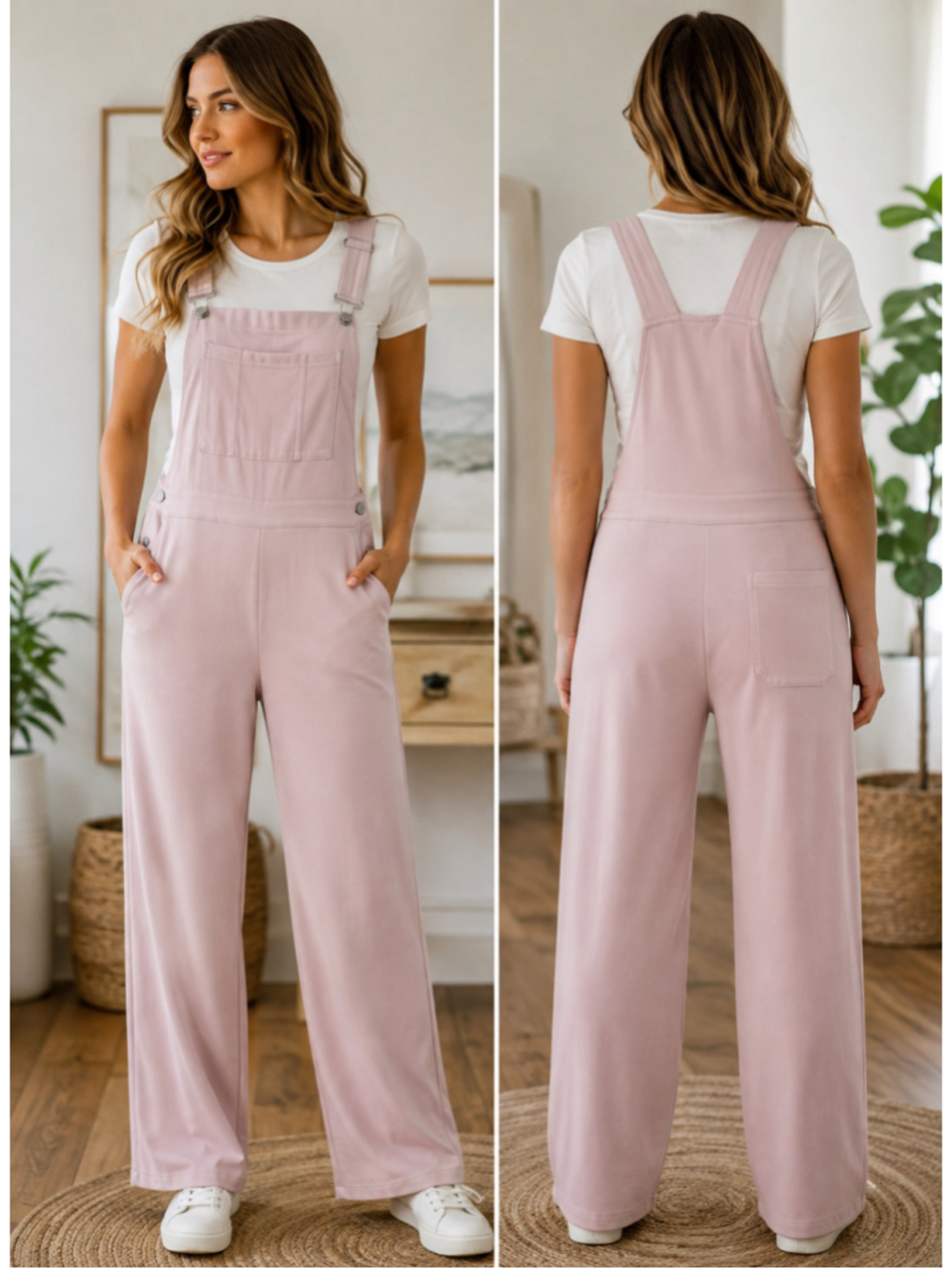 Women's Unbranded Soft Rose Pink Overalls Size 8